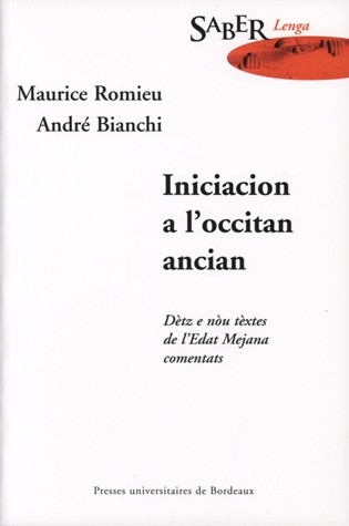 Couverture de Iniciacion a l'occitan ancian