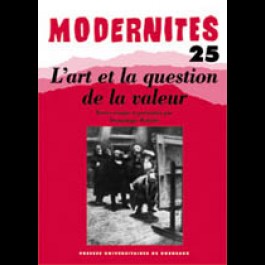 L'art et la question de la valeur – Modernités 25