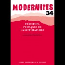 Émotion, puissance de la littérature (L') ? - Modernités 34