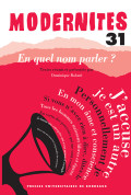 RABATÉ (Dominique)En quel nom parler ?, N°31
