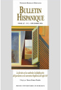 Bulletin Hispanique tome 127 – N° 2 – décembre  – La ficción en los umbrales