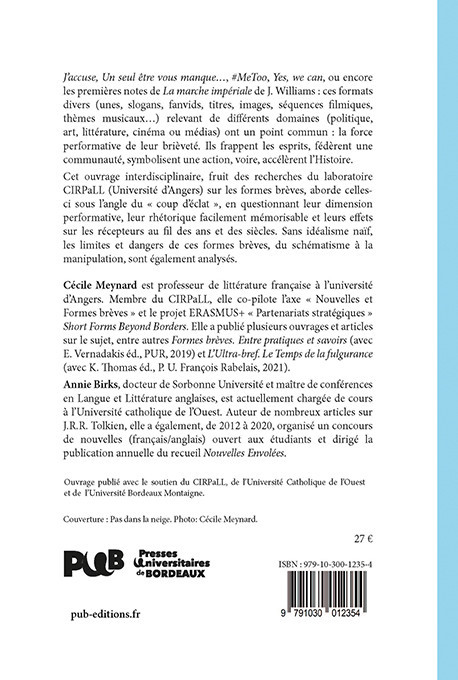Le bref et ses coups d'éclat