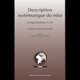 Description systématique du mbo (langue bantoue A.15)