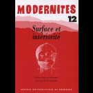 Surface et intériorité – Modernités 12