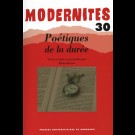 Poétiques de la durée - Modernités 30